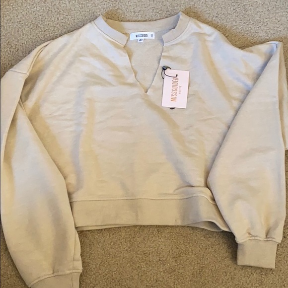Missguided Tops - Misguided nude pullover crop